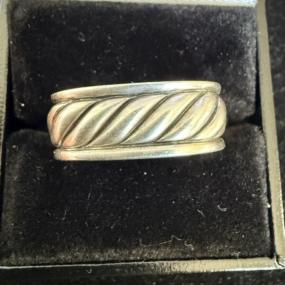 Twisted Rope Sterling Silver Ring by David Yurman